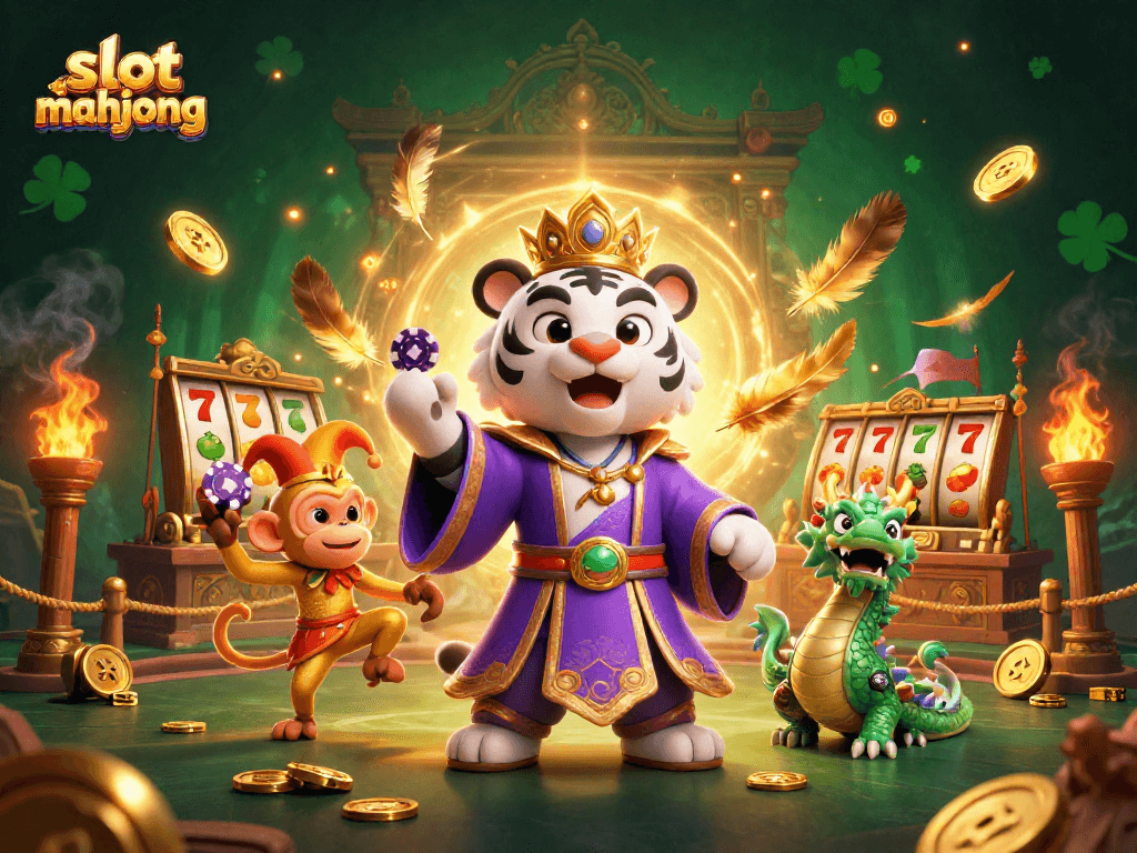 Experience thrilling gameplay with slot mahjong featuring dynamic characters and exciting casino elements.