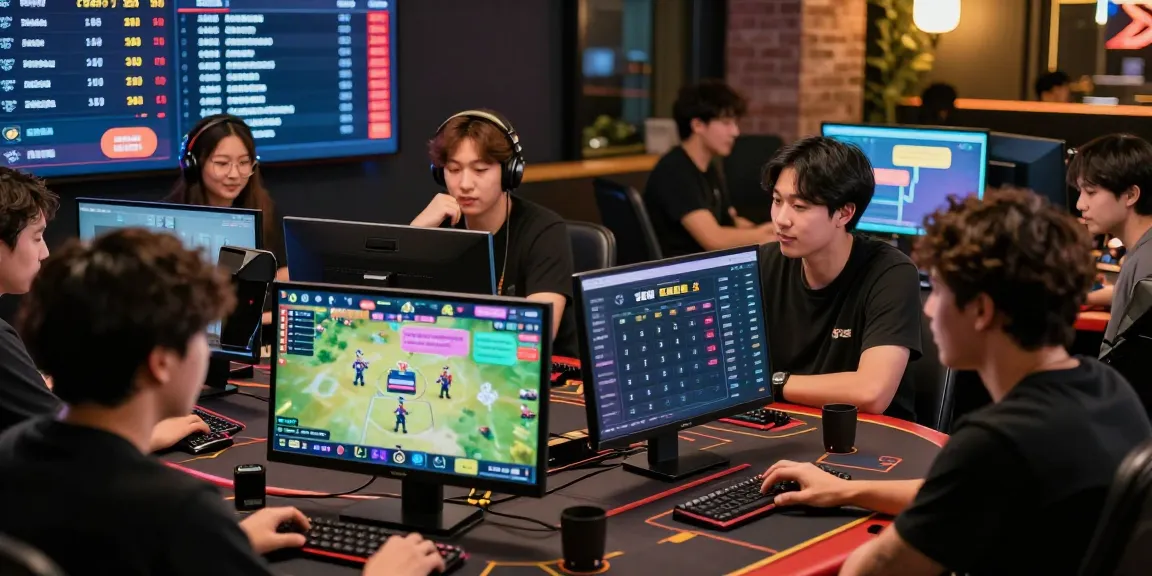 Engaging scene of a gambling community discussing 토토사이트 검증 먹튀스팟 strategies online, showcasing lively interactions and excitement.